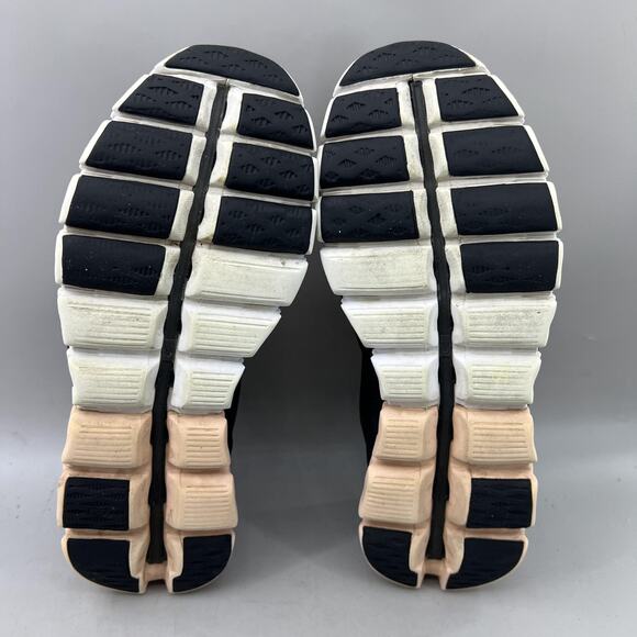 On Running Cloudflow Shoes Women Size 8.5 Black Peach Comfort Light Low Sneakers - Picture 7 of 9